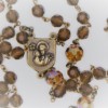 St. Joseph Brown Swarovski Crystal Rosary - Image 2