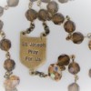St. Joseph Brown Swarovski Crystal Rosary - Image 3