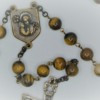 St. Joseph Tiger’s Eye Rosary - Image 2