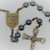 St. Joseph Hematite Heavy-Duty Rosary - Image 3