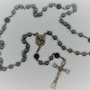 St. Joseph Hematite/Onyx Heavy-Duty Rosary