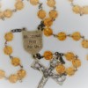 St. Joseph Topaz Czech Crystal Rosary - Image 3