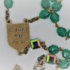 St. Joseph Emerald-Green Czech Glass/Swarovski Glass Rosary - Image 3