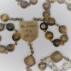 St. Joseph Tiger’s Eye/Rustic Glass Rosary - Image 3