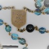 St. Joseph Fire-Polished Blue Czech Glass/Onyx Rosary - Image 3