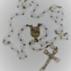 St. Joseph Opal Czech Glass/Siberian Moonstone Rosary