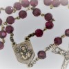 St. Joseph Red Czech Crystal/Scarlet-Red Glass Rosary - Image 2