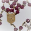 St. Joseph Red Czech Crystal/Scarlet-Red Glass Rosary - Image 3