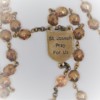 St. Joseph Bronze Czech Glass/Speckled Glass Rosary - Image 3