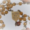 St. Joseph Brown Czech Glass/Tortious-Shell Glass Rosary - Image 3