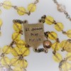 St. Joseph Yellow Czech Glass/Fire-Polished Copper Glass Rosary - Image 3