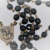 St. Joseph Black Czech Glass/Black Onyx Rosary - Image 2