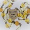 St. Joseph Multi-Color Czech Glass Rosary - Image 3