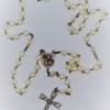St. Joseph Pearl Czech Glass/Light Pink Glass Rosary