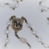 St. Joseph Pearl Czech Glass Rosary - Image 2
