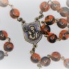 St. Joseph Tortoise-Shell Czech Glass Rosary - Image 2
