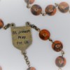 St. Joseph Tortoise-Shell Czech Glass Rosary - Image 3