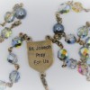 St. Joseph Silver-Gold Czech Glass/Hematite Rosary - Image 3