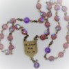 St. Joseph Fire-Polished Purple Czech Glass/Amethyst Rosary - Image 3
