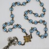 Bronze/Blue Oval Czech Glass Jesus Prayer Beads