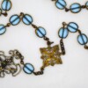 Bronze/Blue Oval Czech Glass Jesus Prayer Beads - Image 2