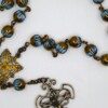 Bronze/Blue Round Czech Glass Jesus Prayer Beads - Image 2