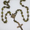 Antiqued-Green Czech Glass Jesus Prayer Beads