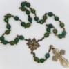 Multi-Green Czech Glass Jesus Prayer Beads