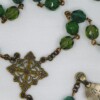 Multi-Green Czech Glass Jesus Prayer Beads - Image 2