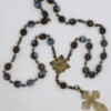 Bronze/Sapphire Czech Glass Jesus Prayer Beads